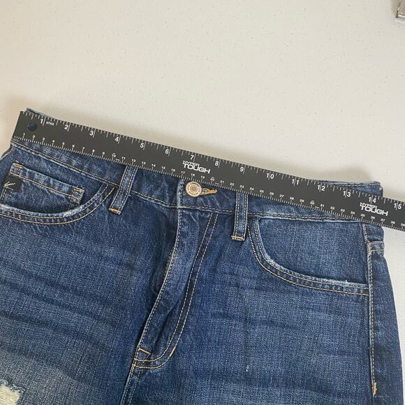 Kancan Sz 7 / 27 Ivanna Ultra High Rise Mom Shorts Denim Jean Cutoff Distressed - Picture 8 of 11